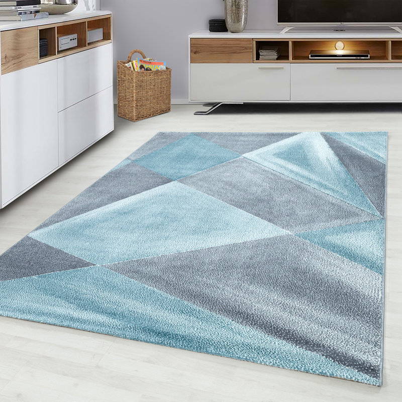 Norden Home Griggs Flatweave Blue/Grey Rug & Reviews Wayfair.co.uk
